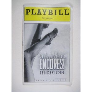 Patrick Wilson Encores Playbill Tenderloin David Ogden Stiers Gravitte 2000